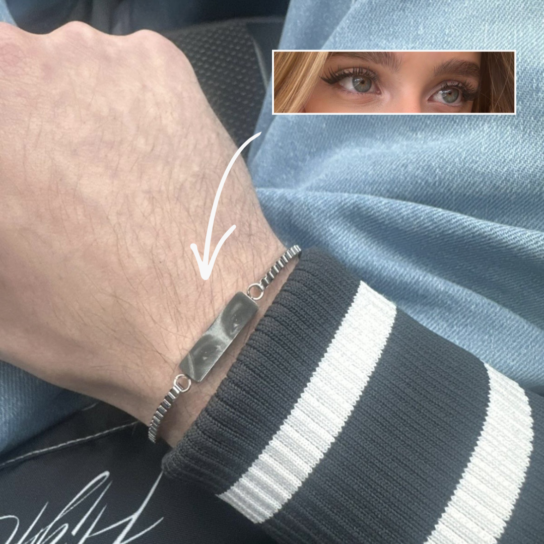Bratara Personalizata Eyes cu Argint