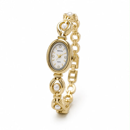 Ceas Vintage Onyx Gold