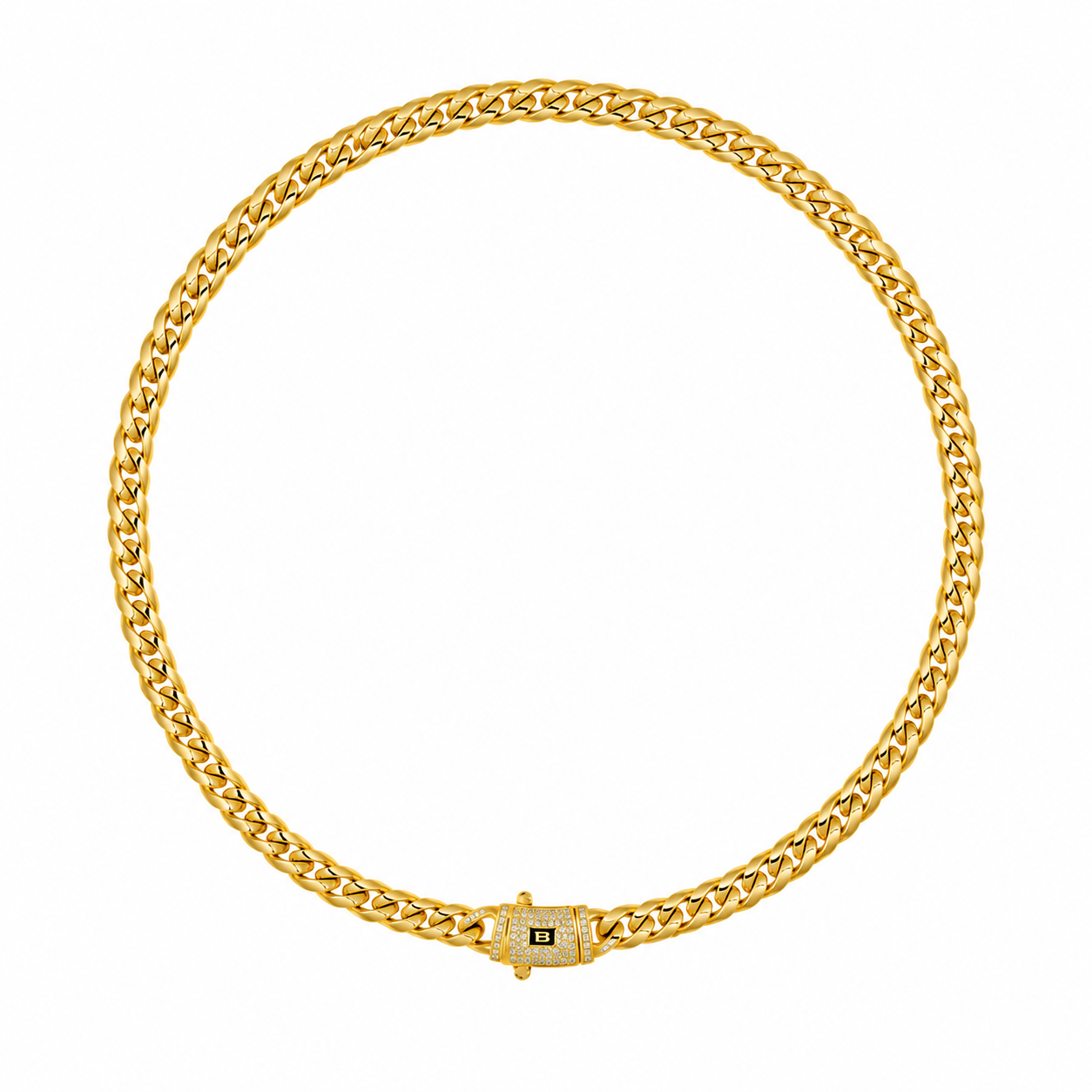 Colier Monaco 6mm Placat cu Aur