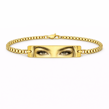 Bratara Personalizata Eyes cu Aur