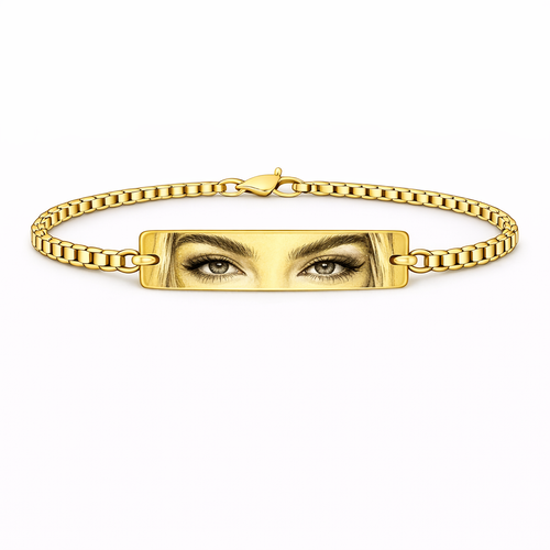 Bratara Personalizata Eyes cu Aur