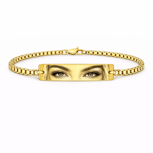 Bratara Personalizata Eyes cu Aur