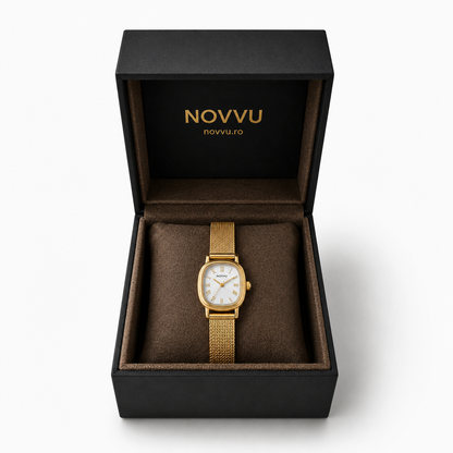 Ceas Vintage Love Gold Reglabil