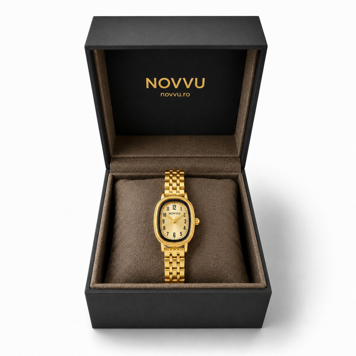 Ceas Vintage Noir Gold