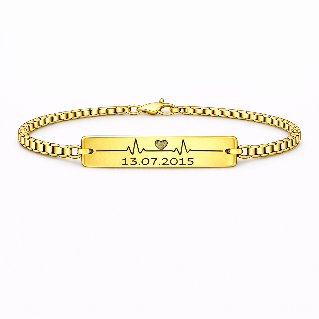 Bratara Personalizata Puls cu Aur