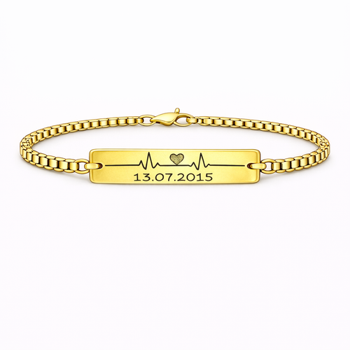 Bratara Personalizata Puls cu Aur