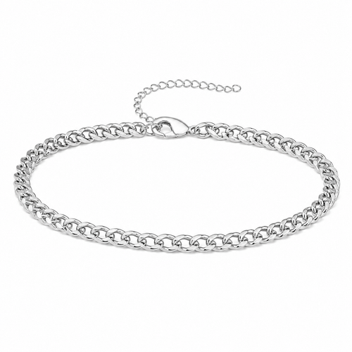 Bratara Cuban Slim Silver cu Argint