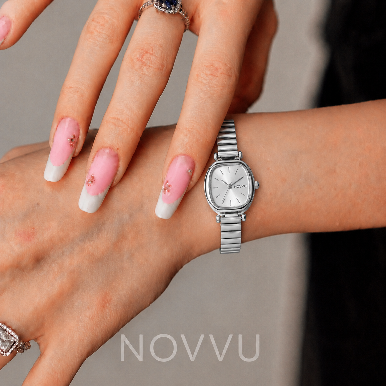 Ceas Vintage Monalisa Silver Reglabil