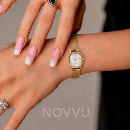 Ceas Vintage Love Gold Reglabil