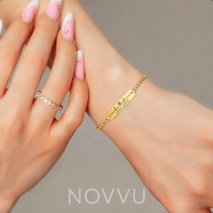 Bratara Personalizata Puls cu Aur