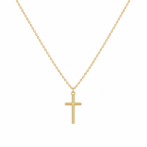 Colier Cruce Gold cu Aur