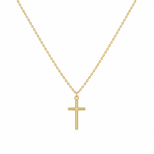 Colier Cruce Gold cu Aur