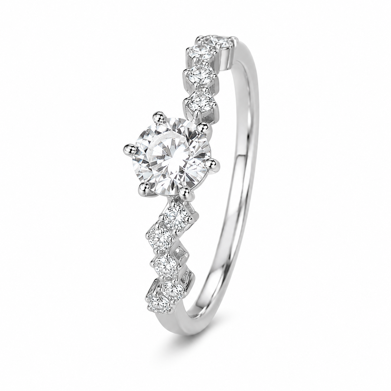 Inel Crystal Silver cu Argint Reglabil