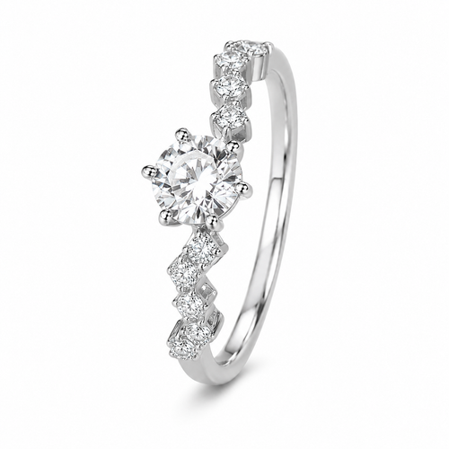 Inel Crystal Silver cu Argint Reglabil