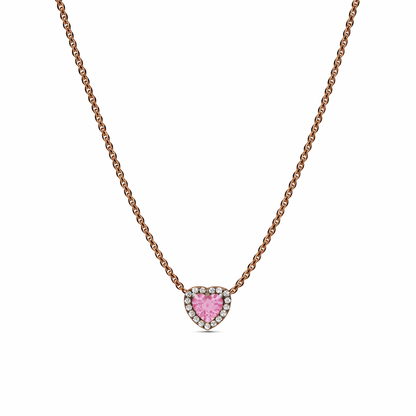 Set bijuterii Inel,Cercei si Colier Pink Heart