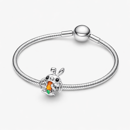 Talisman Pandantiv Stitch Morcov Cu Argint