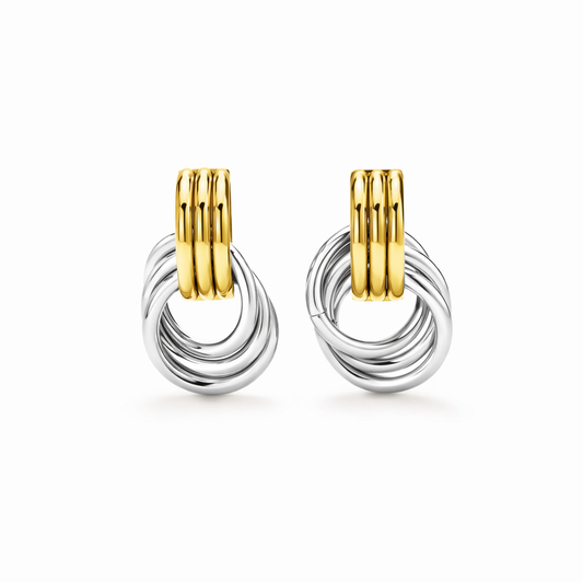 Cercei Duo Placati cu Aur 18k
