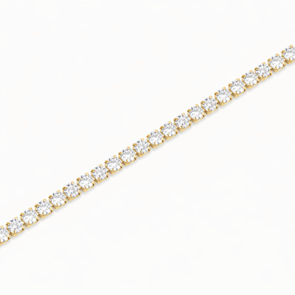 Bratara Tennis Slim Placata cu Aur 18k