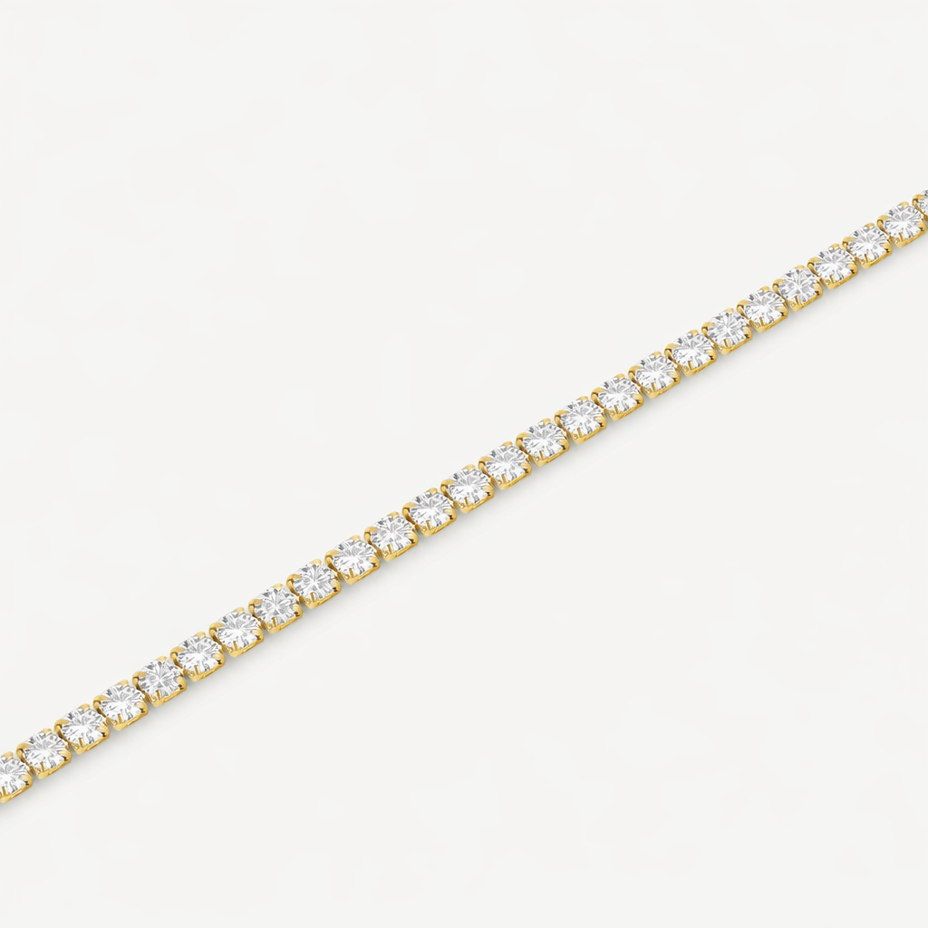 Bratara Tennis Placata cu Aur 18k