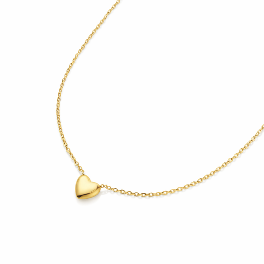 Colier Inima Placat cu Aur 18k