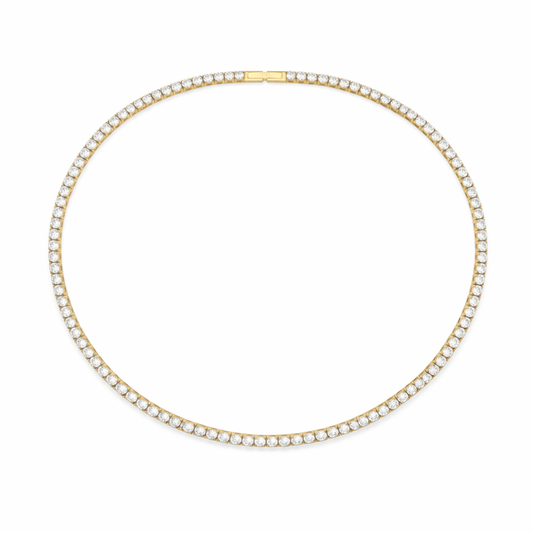 Colier Tennis Placat cu Aur 18k
