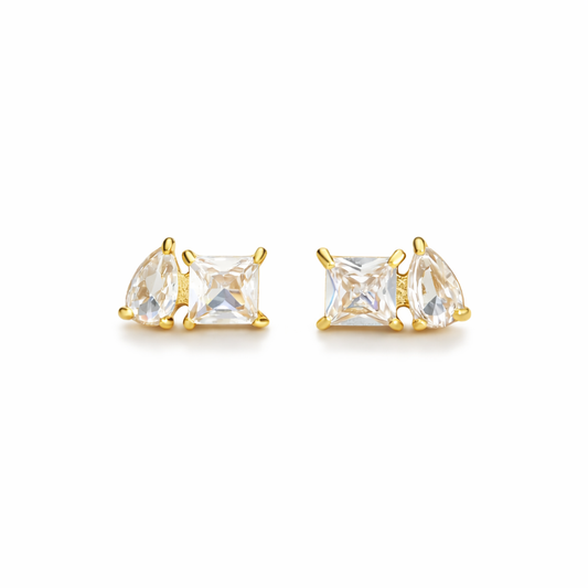 Cercei Tennis Placati cu Aur 18k