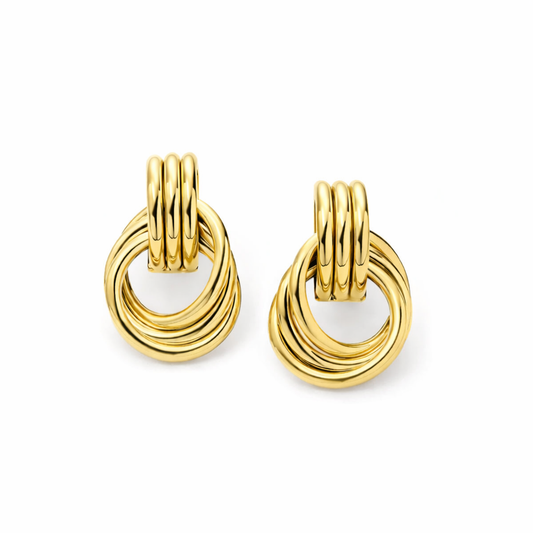 Cercei Unique Placati cu Aur 18k