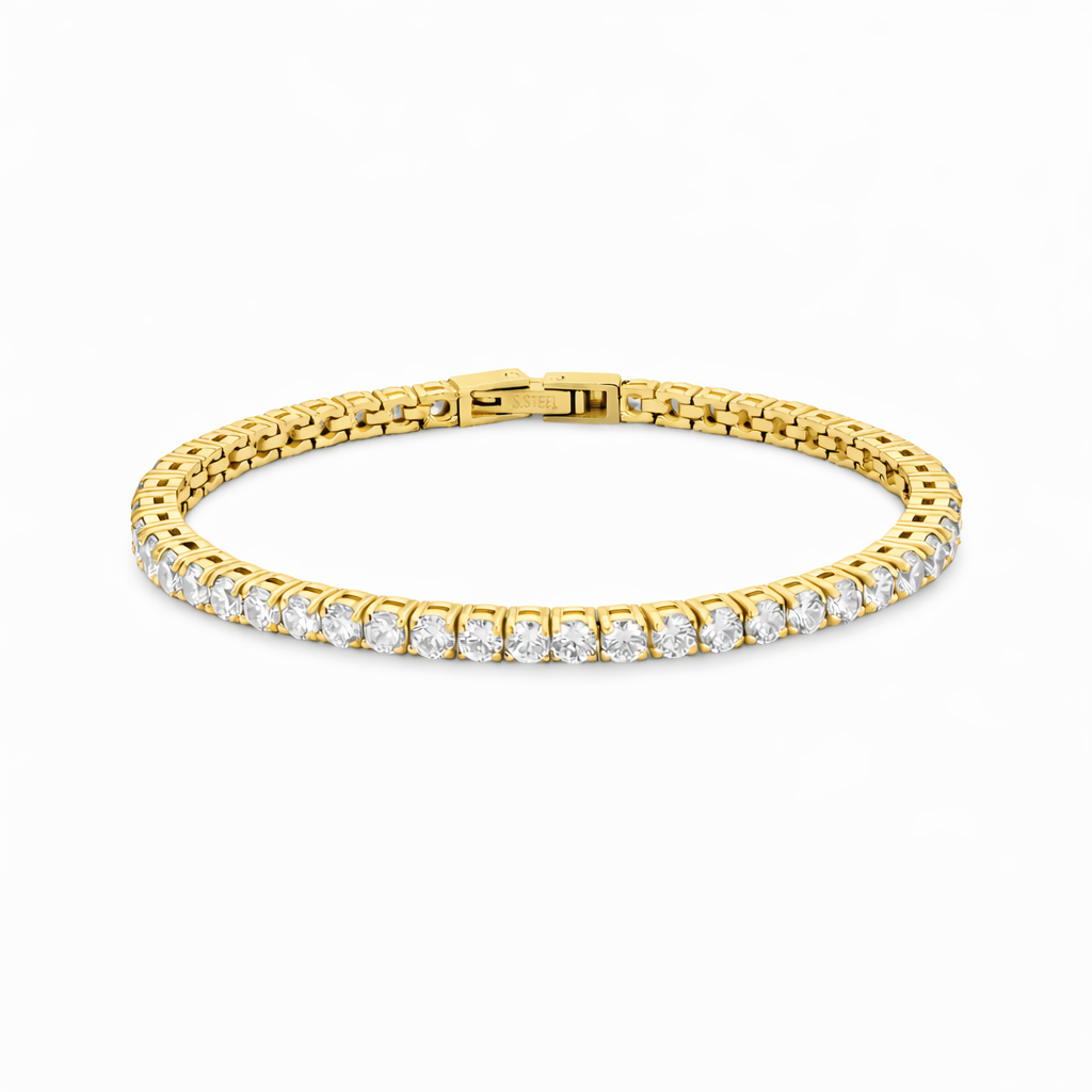 Bratara Tennis Placata cu Aur 18k