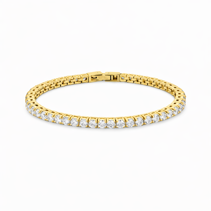 Bratara Tennis Placata cu Aur 18k