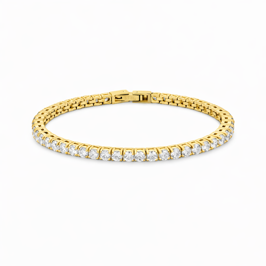 Bratara Tennis Placata cu Aur 18k