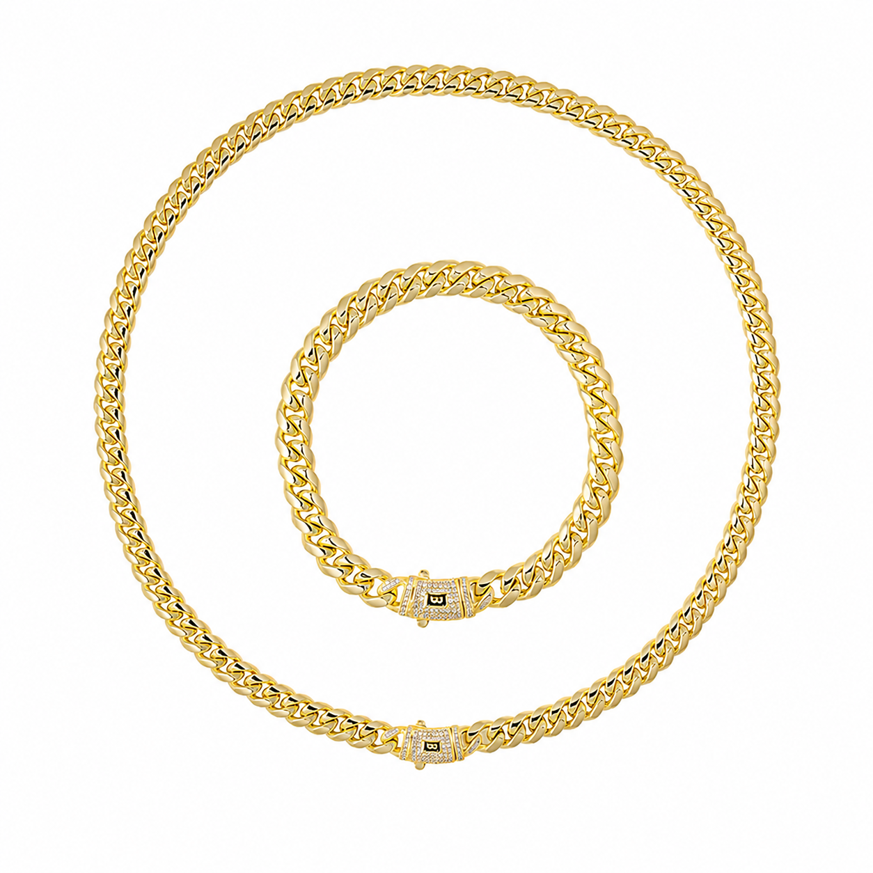 Set Monaco 8mm Placat cu Aur