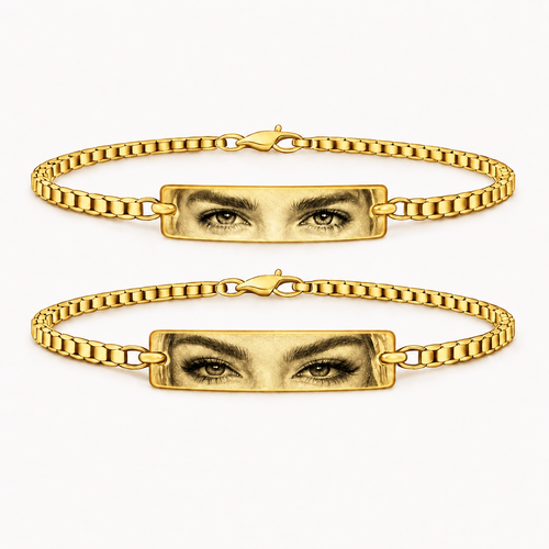 Set 2 Bratari Personalizate Eyes cu Aur