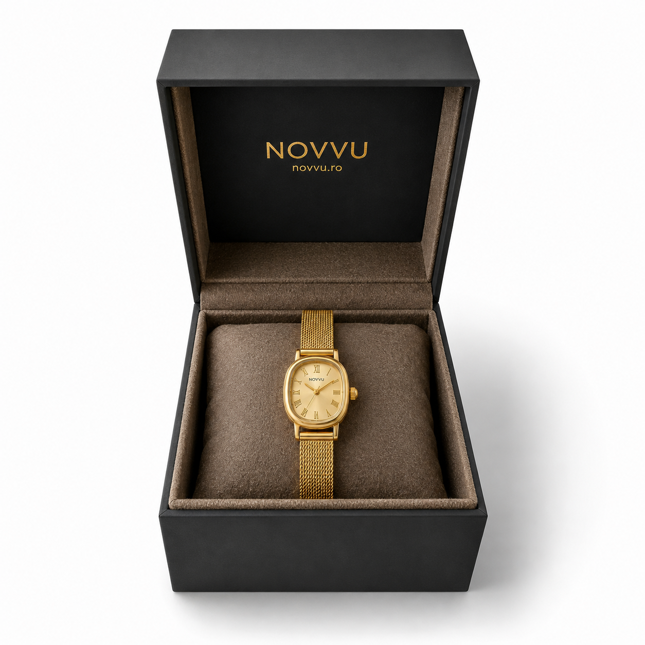 Ceas Vintage Slim Gold Reglabil