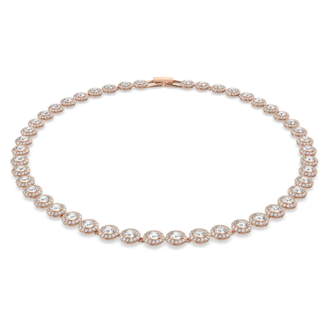 Set Angel Brățară+Colier+Cercei Cadou Rose Gold