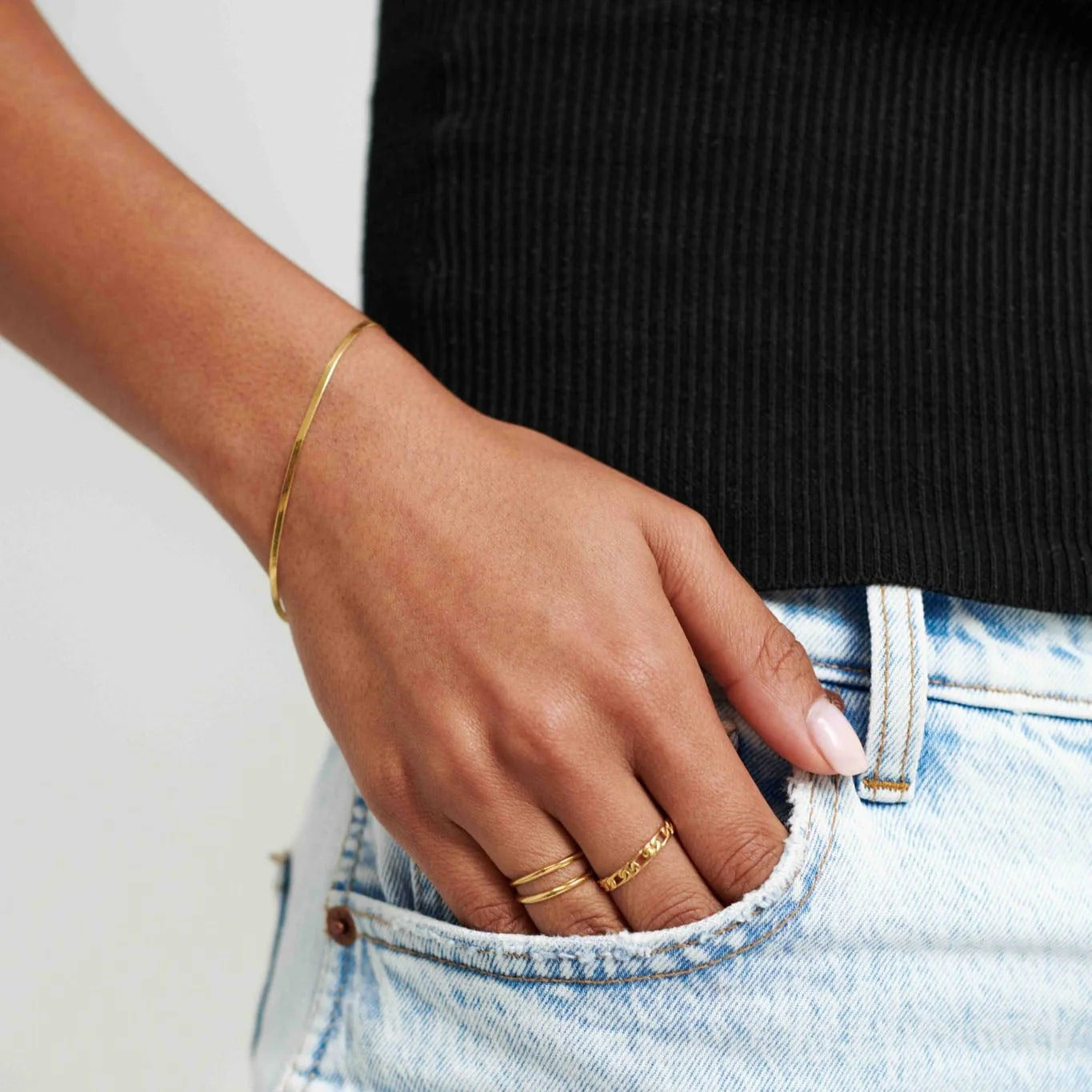 Bratara Snake Placata cu Aur 18k