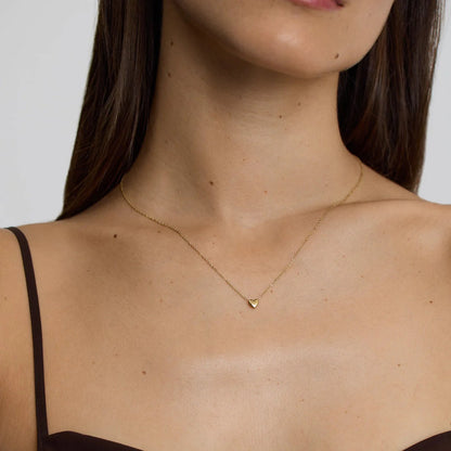 Colier Inima Placat cu Aur 18k