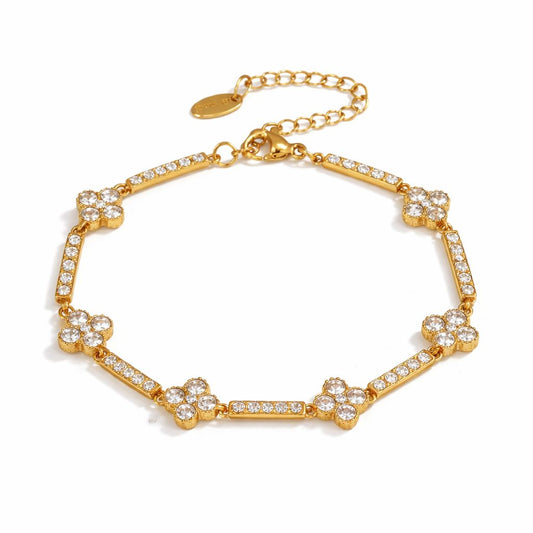 Bratara Floare Placata cu Aur 18k