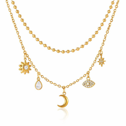 Colier Luna Placat cu Aur 18k