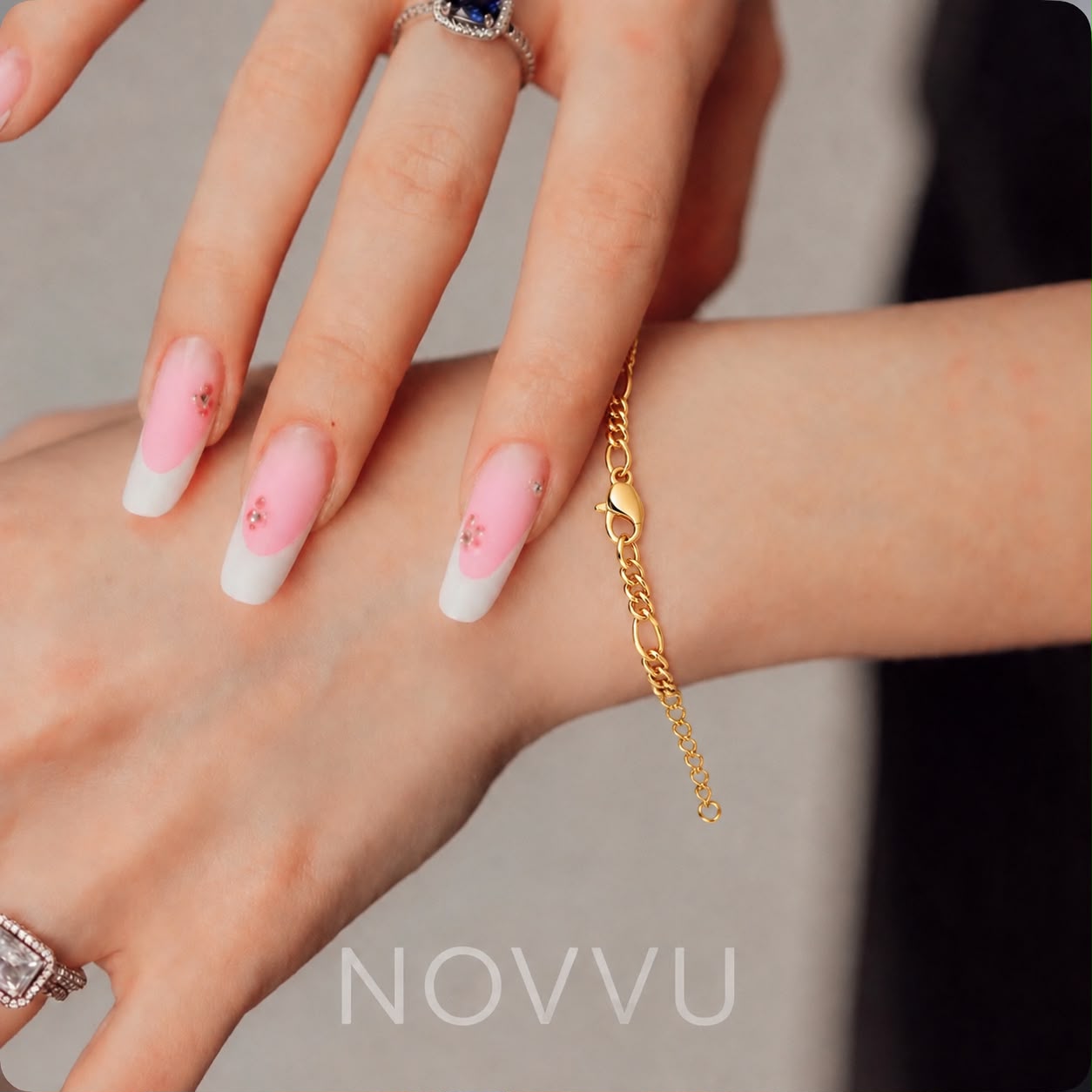 Bratara Cuban Novvu Gold cu Aur