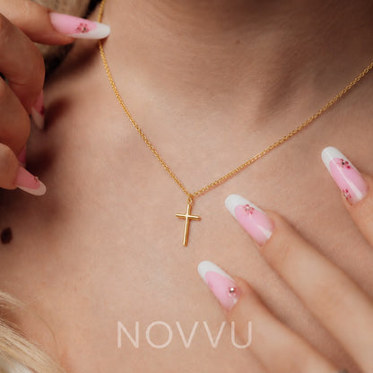 Colier Cruce Gold cu Aur
