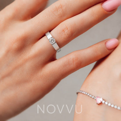 Inel Glow Silver cu Argint Reglabil