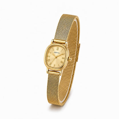 Ceas Vintage Slim Gold Reglabil