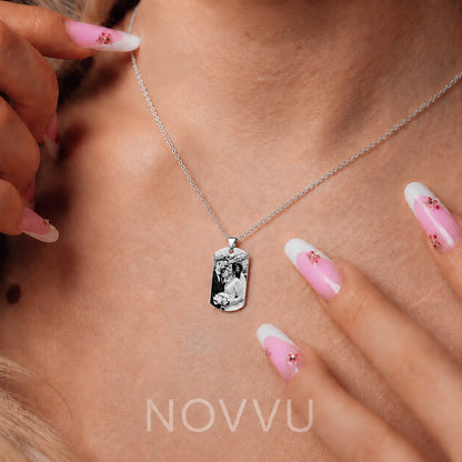 Colier Personalizat Eyes Love Silver cu Argint
