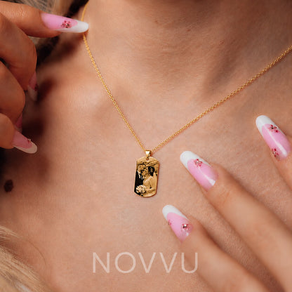 Colier Personalizat Eyes Love Gold