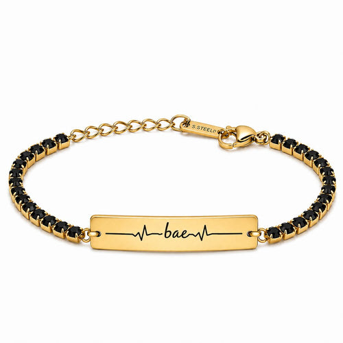 Bratara Personalizata Bae Black Gold