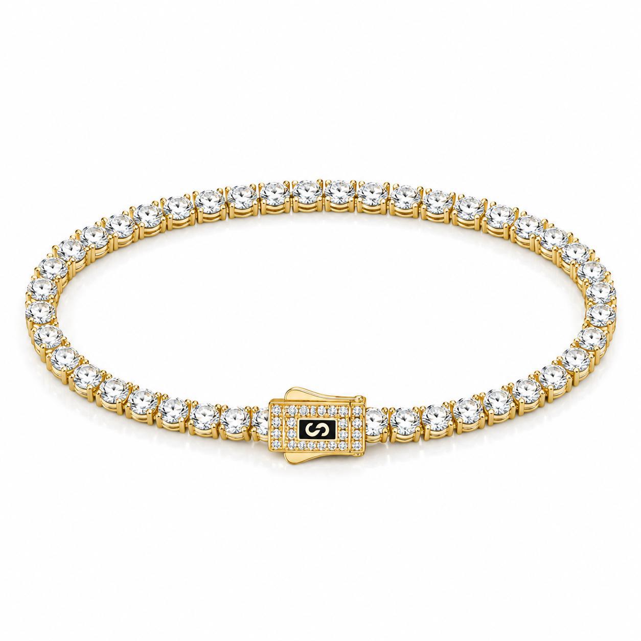 Bratara Monaco Tennis Gold Cu Aur 6MM