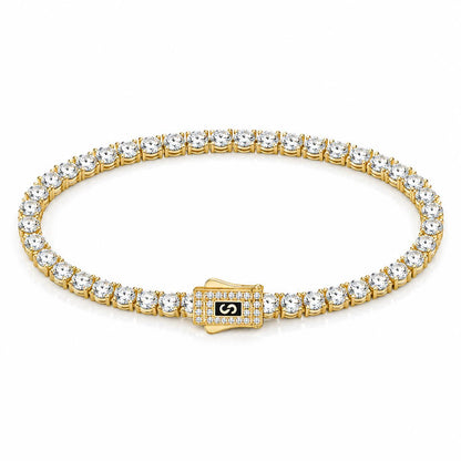 Bratara Monaco Tennis Gold Cu Aur 6MM