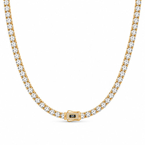 Colier Monaco Tennis Gold cu Aur 6MM