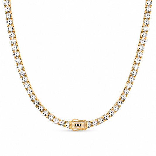 Colier Monaco Tennis Gold cu Aur 6MM