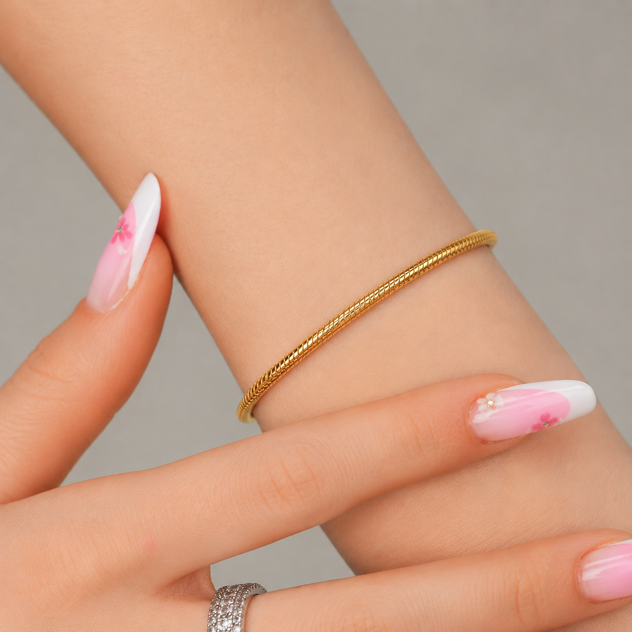 Bratara Gold Reglabila Cu Argint